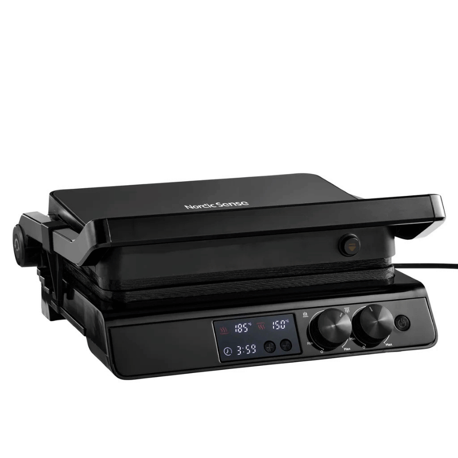 Digital paninigrill 2000 watt Sort